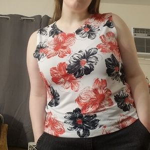 Flower tank top with some sparkles